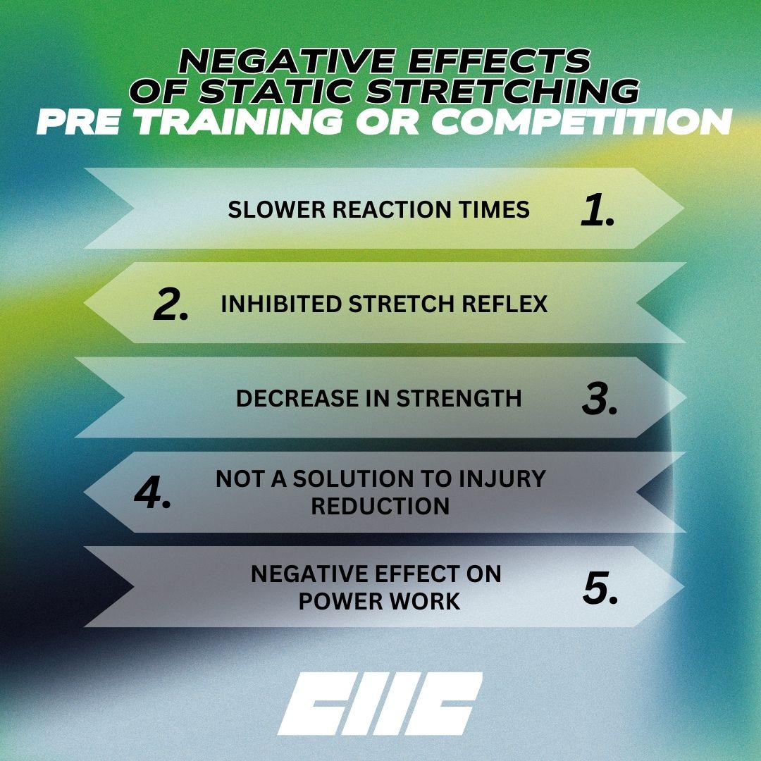 Negative Effects of Static Stretching Pre Training or Competition ...